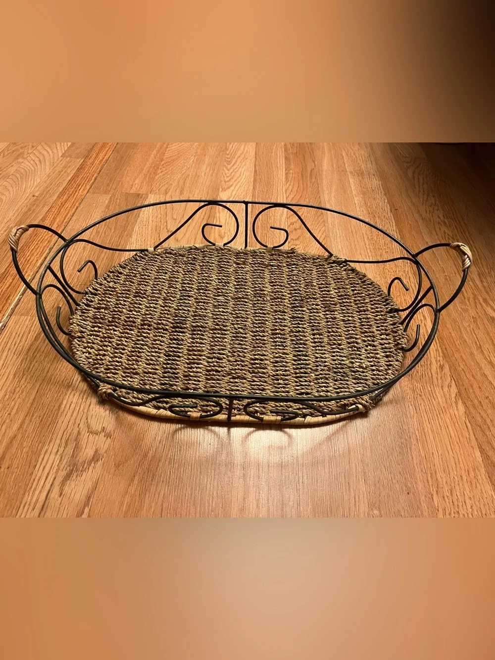 Metal Wicker Tray